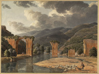 M 041
<br/>
De Brug van Augustus over de Neza bij Narni
<br/>
<em>Thibault, Jean Thomas (1757-1826)</em>